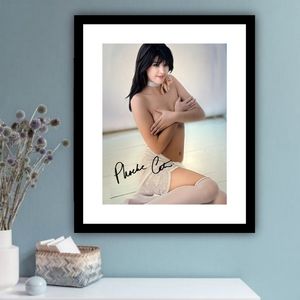 Pheobe Cates Topless Photograph Premium Poster Framed 11x14 Matted